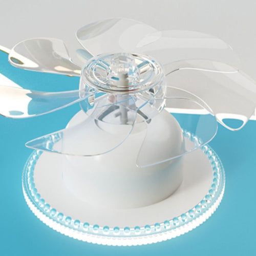 Lumendat Modern Art Deco Kids Airplane Shapes Acrylic Hardware Resin LED Flush Mount Ceiling Fan Light For Bedroom Lumendat