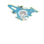 Lumendat Modern Art Deco Kids Airplane Shapes Acrylic Hardware Resin LED Flush Mount Ceiling Fan Light For Bedroom Lumendat