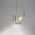 Modern Art Deco Butterfly Cylinder Acrylic Iron Aluminum LED Pendant Light For Living Room