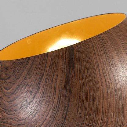 Modern Minimalist Cone Cylinder Ball Sector Liftable Fabric Solid Wood Iron 1-light Pendant Light for Living Room
