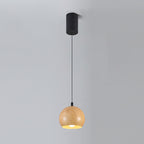 Modern Minimalist Cone Cylinder Ball Sector Liftable Fabric Solid Wood Iron 1-light Pendant Light for Living Room