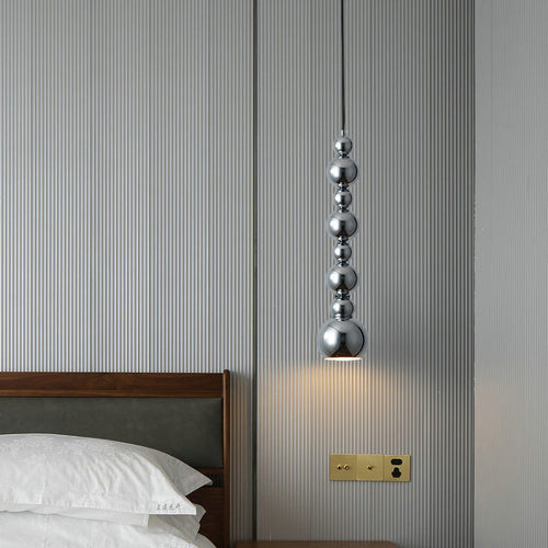 Contemporary Creative Gourd Shape Round Hardware 1-Light Pendant Light For Living Room
