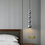 Contemporary Creative Gourd Shape Round Hardware 1-Light Pendant Light For Living Room