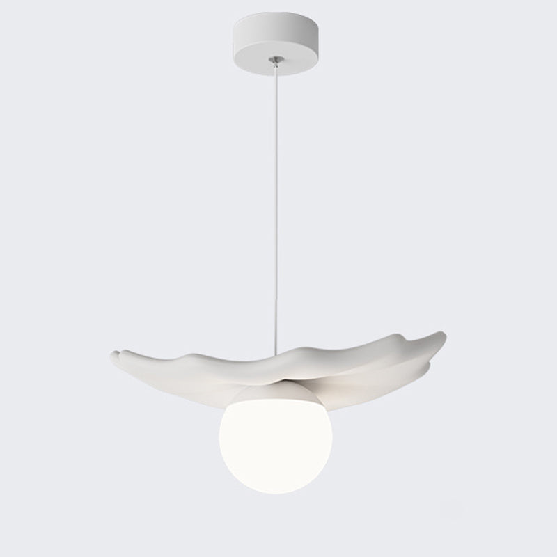 Contemporary Creative Irregular Shape Orb Silicone Resin Iron LED Pendant Light For Living Room