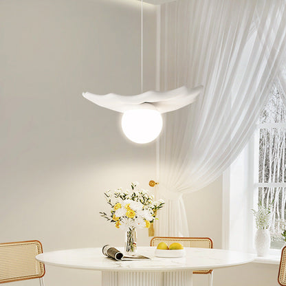 Contemporary Creative Irregular Shape Orb Silicone Resin Iron LED Pendant Light For Living Room
