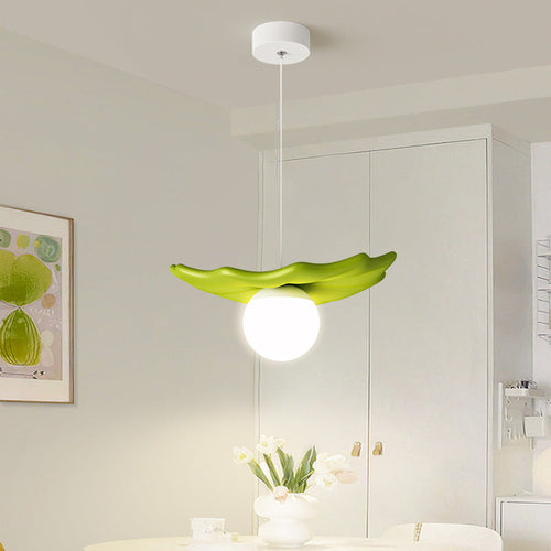 Contemporary Creative Irregular Shape Orb Silicone Resin Iron LED Pendant Light For Living Room