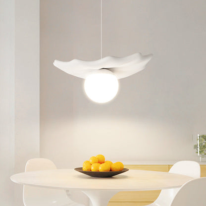 Contemporary Creative Irregular Shape Orb Silicone Resin Iron LED Pendant Light For Living Room
