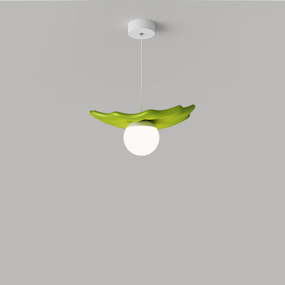 Contemporary Creative Irregular Shape Orb Silicone Resin Iron LED Pendant Light For Living Room