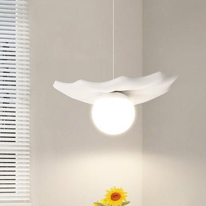 Contemporary Creative Irregular Shape Orb Silicone Resin Iron LED Pendant Light For Living Room