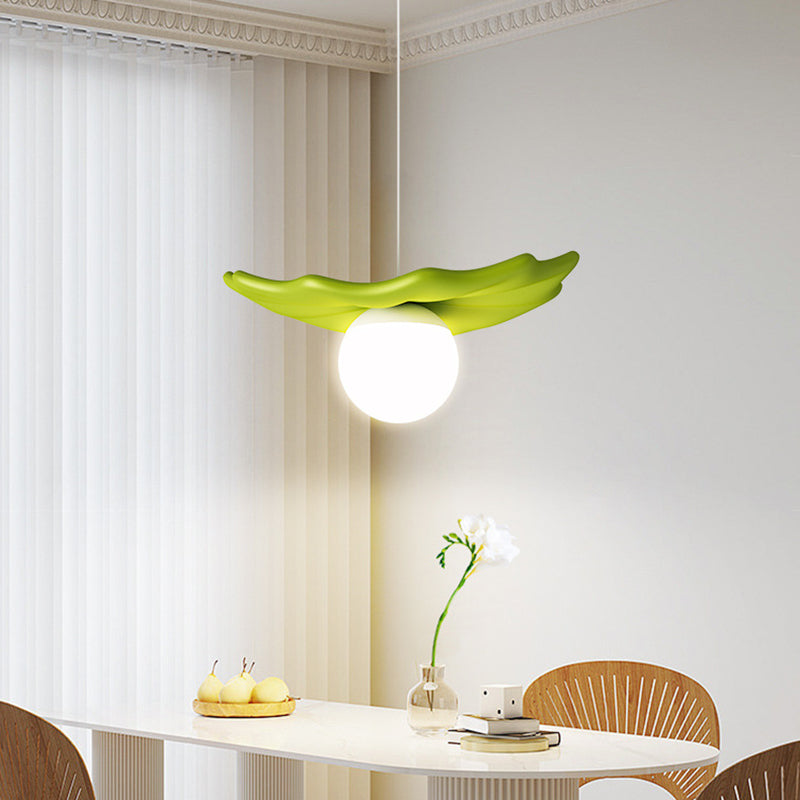Contemporary Creative Irregular Shape Orb Silicone Resin Iron LED Pendant Light For Living Room