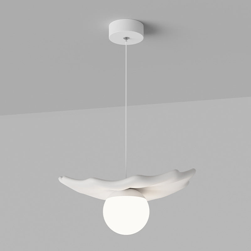 Contemporary Creative Irregular Shape Orb Silicone Resin Iron LED Pendant Light For Living Room
