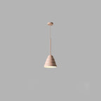 Contemporary Scandinavian Cone Marshmallow Round Resin Hardware 1-Light Pendant Light For Living Room