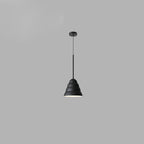 Contemporary Scandinavian Cone Marshmallow Round Resin Hardware 1-Light Pendant Light For Living Room