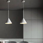 Contemporary Scandinavian Cone Marshmallow Round Resin Hardware 1-Light Pendant Light For Living Room