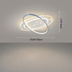 Modern Minimalist Oval Round Square Rectangle Acrylic Iron LED Flush Mount Ceiling Light For Living Room