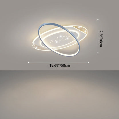 Modern Minimalist Oval Round Square Rectangle Acrylic Iron LED Flush Mount Ceiling Light For Living Room