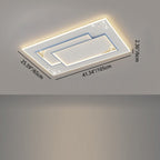 Modern Minimalist Oval Round Square Rectangle Acrylic Iron LED Flush Mount Ceiling Light For Living Room