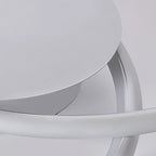 Modern Minimalist Heart Bend Silicone Iron Aluminum LED Flush Mount Ceiling Light For Living Room
