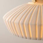 Contemporary Scandinavian Round Cylindrical Bowl Glass Brass 1-Light Pendant Light For Living Room