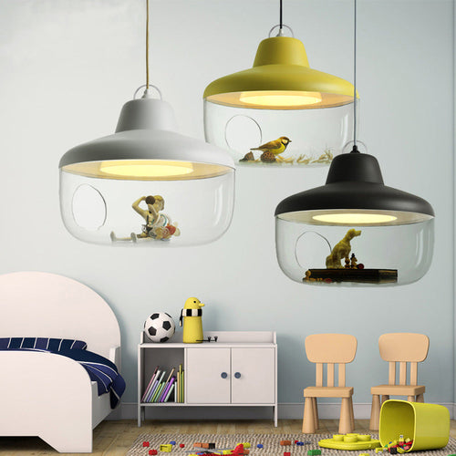 Contemporary Scandinavian Acrylic Bowl 1-light Pendant Light for Dining Room