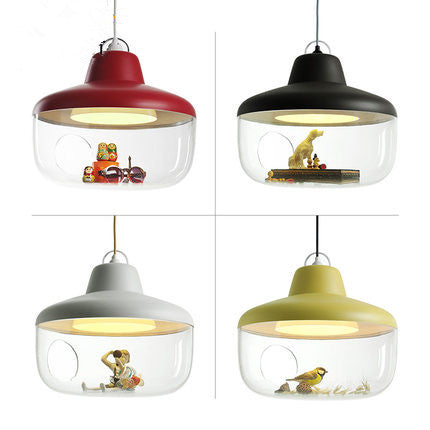 Contemporary Scandinavian Acrylic Bowl 1-light Pendant Light for Dining Room