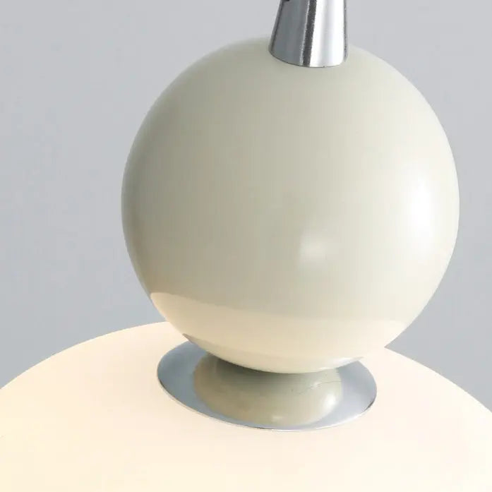 Contemporary Nordic Resin Pe Ball Cylinder 1-light Pendant Light for Bedside Lumendat