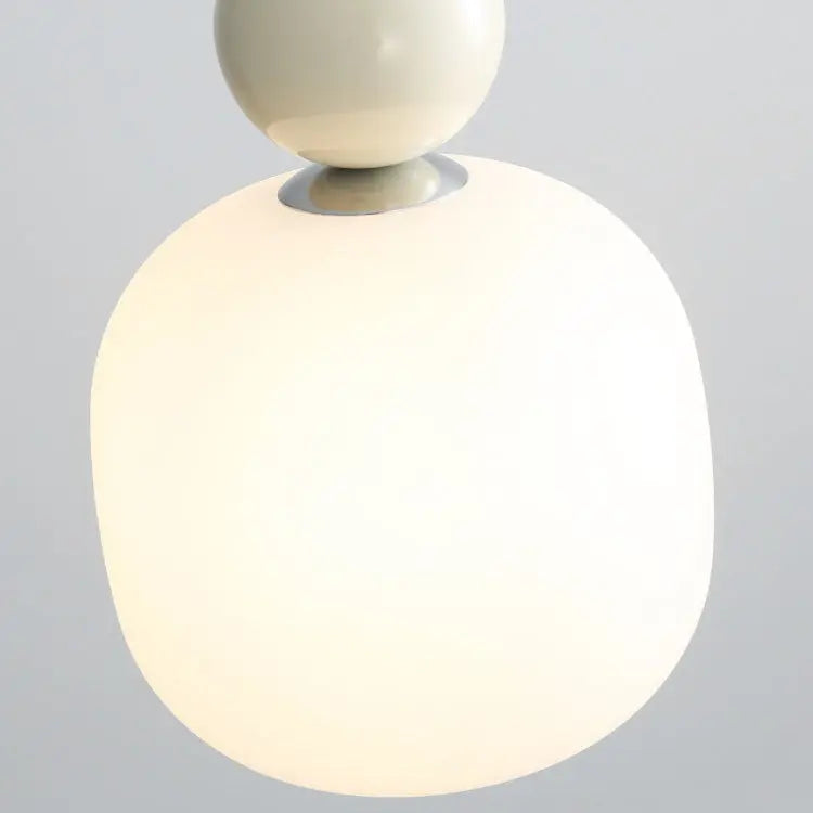 Contemporary Nordic Resin Pe Ball Cylinder 1-light Pendant Light for Bedside Lumendat