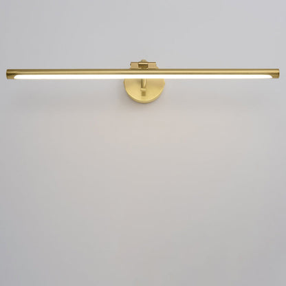 Modern Minimalist Copper Acrylic Strip LED Wall Sconce Lamp Vanity Light For Bathroom