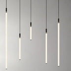 Modern Minimalist Aluminum Acrylic Strip LED Pendant Light for Bedside BulbSquare