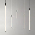 Modern Minimalist Aluminum Acrylic Strip LED Pendant Light for Bedside BulbSquare