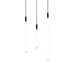 Modern Minimalist Aluminum Acrylic Strip LED Pendant Light for Bedside BulbSquare