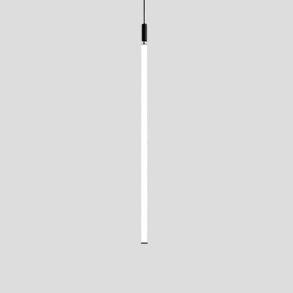 Modern Minimalist Aluminum Acrylic Strip LED Pendant Light for Bedside