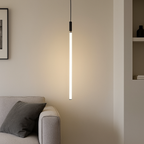 Modern Minimalist Aluminum Acrylic Strip LED Pendant Light for Bedside BulbSquare
