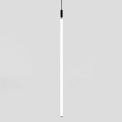 Modern Minimalist Aluminum Acrylic Strip LED Pendant Light for Bedside
