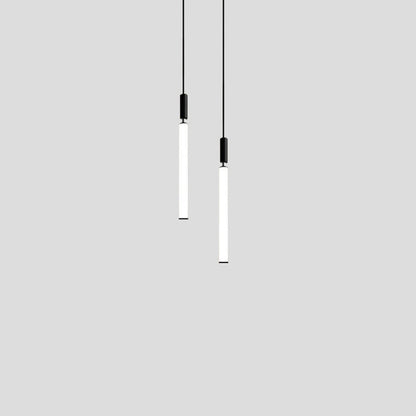 Modern Minimalist Aluminum Acrylic Strip LED Pendant Light for Bedside