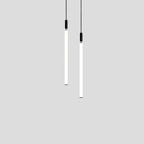 Modern Minimalist Aluminum Acrylic Strip LED Pendant Light for Bedside BulbSquare