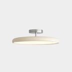Modern Minimalist Iron Acrylic Round Adjustable LED Semi-flush Mount Ceiling Light for Bedroom