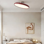 Modern Minimalist Iron Acrylic Round Adjustable LED Semi-flush Mount Ceiling Light for Bedroom