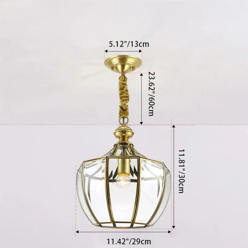 Modern Mid-century Waterproof Copper Glass Cage Rhombic Cylinder 1/3/4 Light Chandeliers for Outdoor Patio Lumendat
