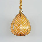 Modern Mid-century Waterproof Copper Glass Cage Rhombic Cylinder 1/3/4 Light Chandeliers for Outdoor Patio Lumendat