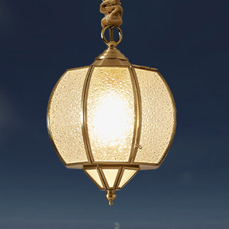 Modern Mid-century Waterproof Copper Glass Cage Rhombic Cylinder 1/3/4 Light Chandeliers for Outdoor Patio