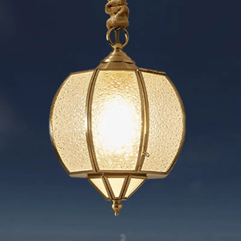 Modern Mid-century Waterproof Copper Glass Cage Rhombic Cylinder 1/3/4 Light Chandeliers for Outdoor Patio Lumendat