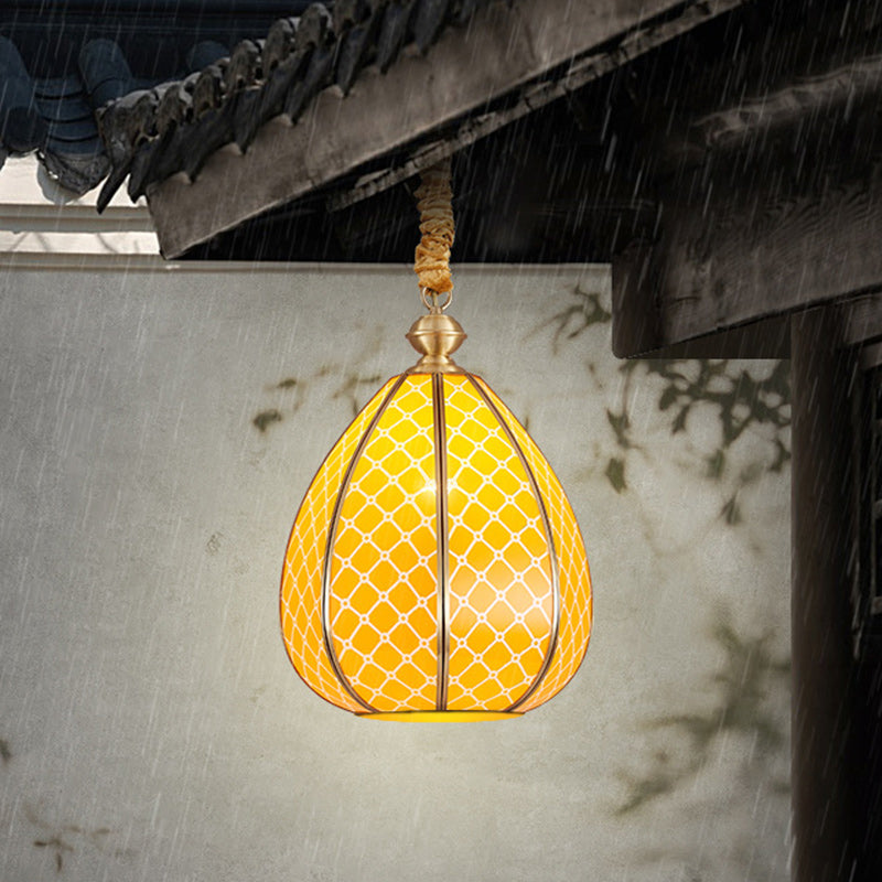 Modern Mid-century Waterproof Copper Glass Cage Rhombic Cylinder 1/3/4 Light Chandeliers for Outdoor Patio