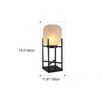 Modern Simplicity Solar Waterproof Cylinder Stainless Steel Acrylic LED Standing Floor Lamp For Outdoor Patio Lumendat