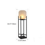 Modern Simplicity Solar Waterproof Cylinder Stainless Steel Acrylic LED Standing Floor Lamp For Outdoor Patio Lumendat