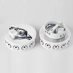 Contemporary Nordic Iron Acrylic Round Shadow LED Flush Mount Ceiling Light for Hallway BulbSquare