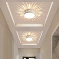 Contemporary Nordic Iron Acrylic Round Shadow LED Flush Mount Ceiling Light for Hallway BulbSquare