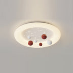 Lumendat Contemporary Nordic Kids Cloud Round Ball Falling Star Iron PE Flush Mount Ceiling Light For Bedroom Lumendat