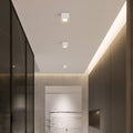 Modern Minimalist Iron Square Downlight Flush Mount Ceiling Light for Living Room