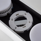 Modern Minimalist Iron Square Downlight Flush Mount Ceiling Light for Living Room